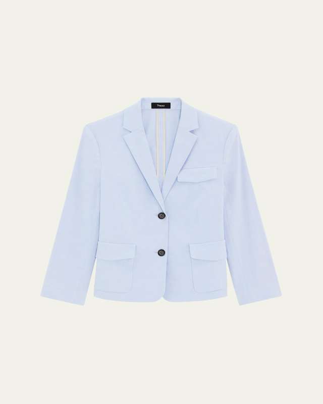 Shrunken Crunch Linen Jacket